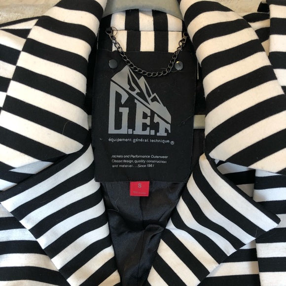 Striped spring wrap jacket - Picture 4 of 7